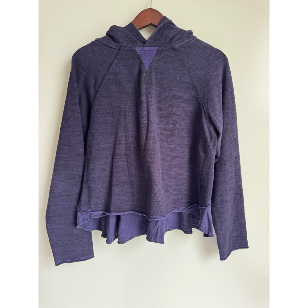 Lululemon Purple Space Dye Ruffle Back Hoodie Sweatshirt Athleisure Gorpcore